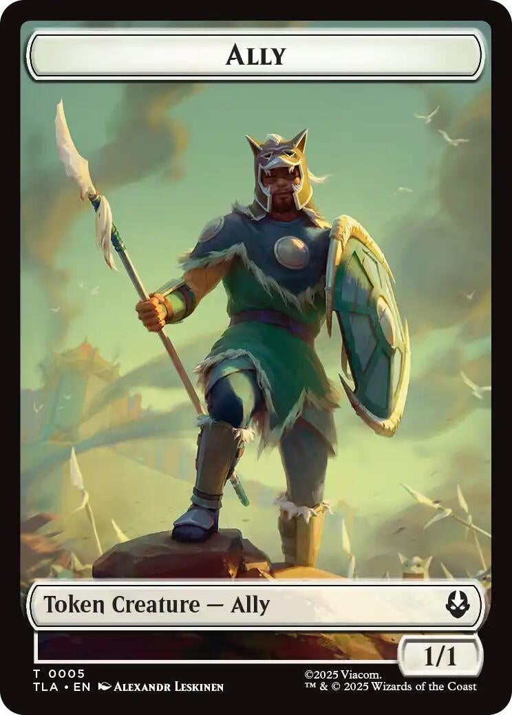 Image for Ally (0005) // Soldier (0002) Double-Sided Token (5 // 2) (Avatar: The Last Airbender) - Magic: The Gathering