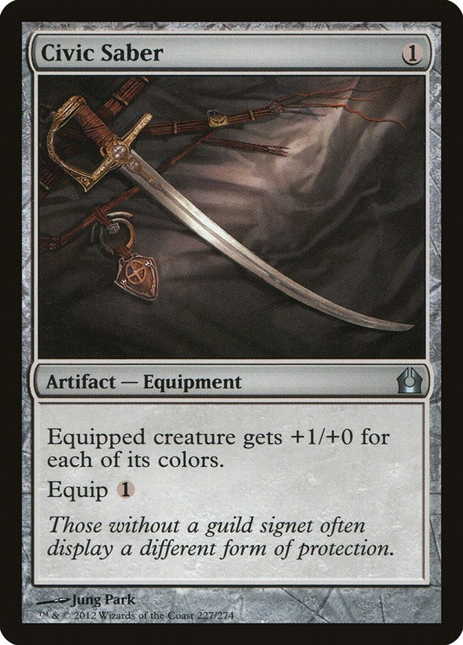 Image for Civic Saber (227) (Return to Ravnica) - Magic: The Gathering