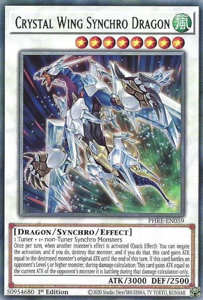 Crystal Wing Synchro Dragon (PHRE-EN059) (Phantom Revenge)
