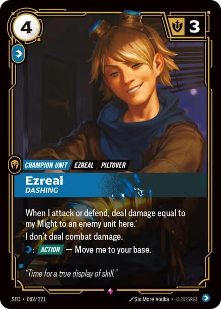 Ezreal - Dashing (082/221) (Spiritforged)