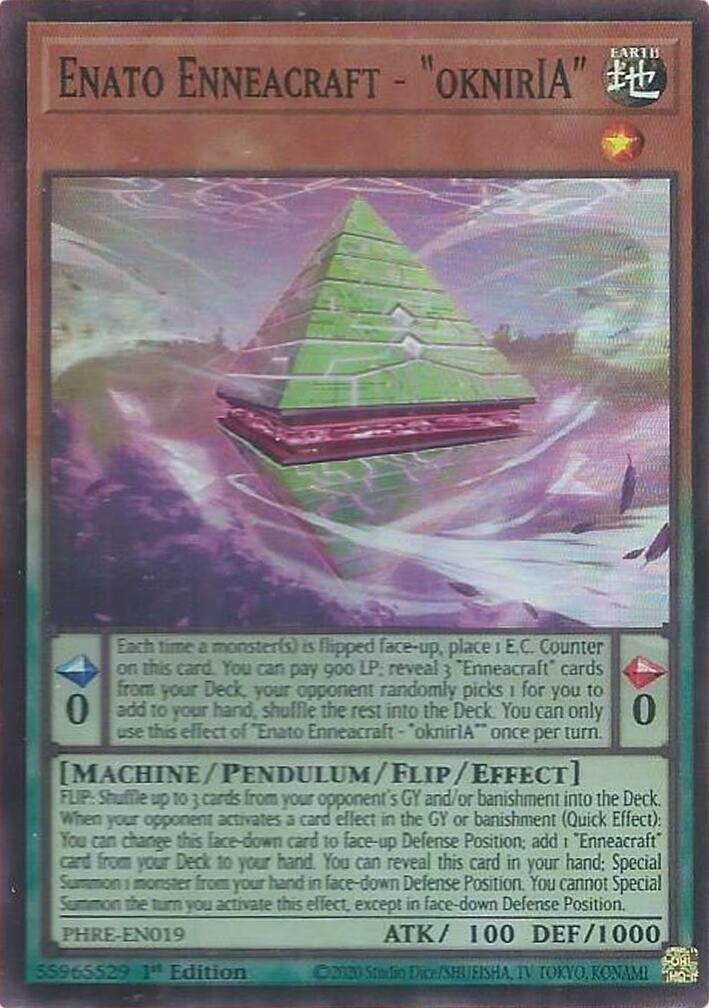 Image for Enato Enneacraft - "oknirIA" (Super Rare) (PHRE-EN019) (Phantom Revenge) - YuGiOh