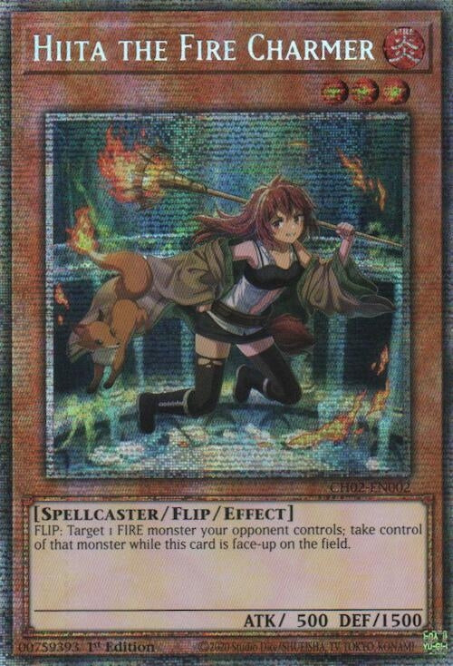 Hiita the Fire Charmer (Starlight Rare) (CH02-EN002) (THE CHRONICLES DECK: Spirit Charmers (All-Foil Edition))