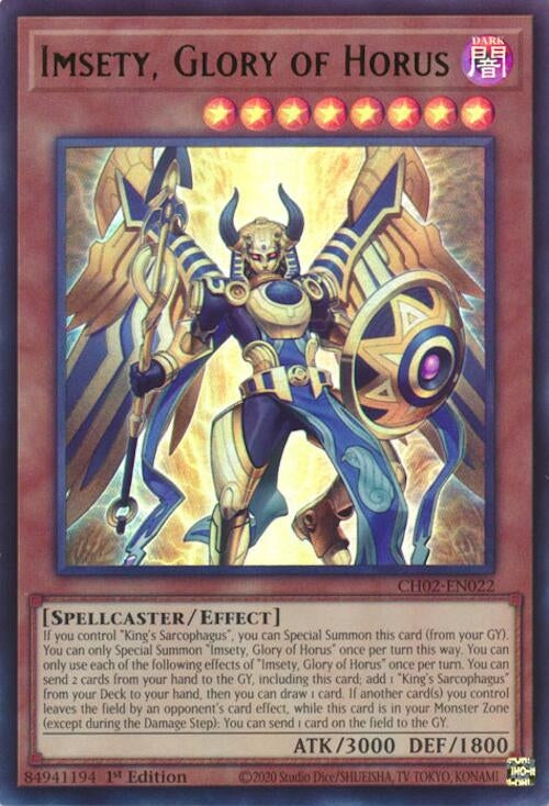 Imsety, Glory of Horus (CH02-EN022) (THE CHRONICLES DECK: Spirit Charmers (All-Foil Edition))