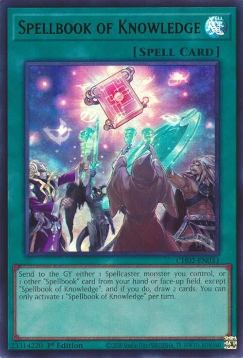 Spellbook of Knowledge (CH02-EN033) (THE CHRONICLES DECK: Spirit Charmers (All-Foil Edition))