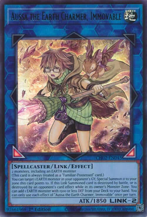 Aussa the Earth Charmer, Immovable (CH02-EN045) (THE CHRONICLES DECK: Spirit Charmers (All-Foil Edition))