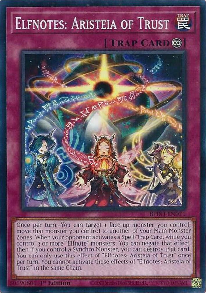 Elfnotes: Aristeia of Trust (BPRO-EN071) (Burst Protocol)