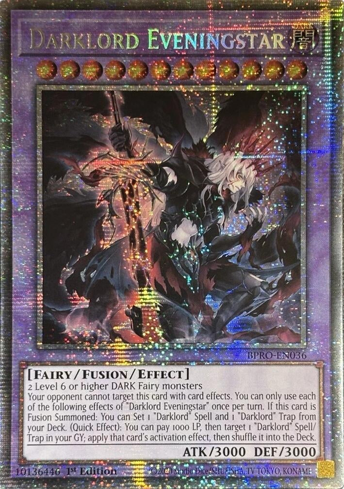 Darklord Eveningstar (Starlight Rare) (BPRO-EN036) (Burst Protocol)