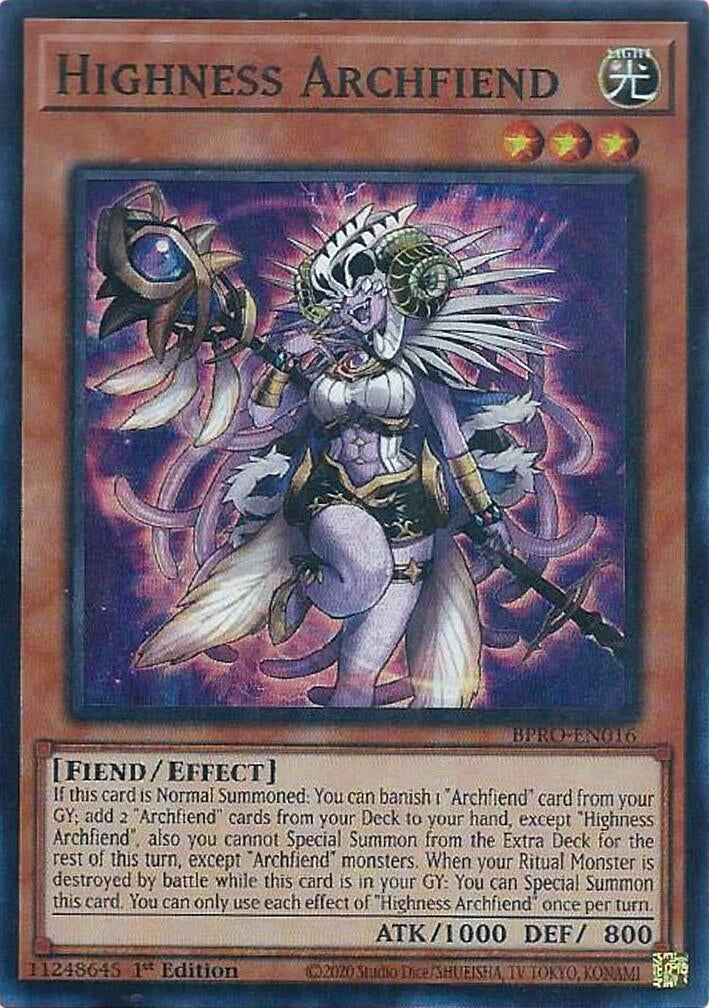 Highness Archfiend (BPRO-EN016) (Burst Protocol)