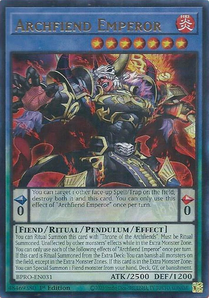 Archfiend Emperor (BPRO-EN031) (Burst Protocol)