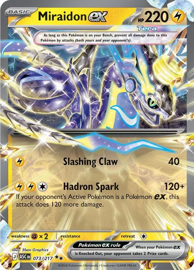 Image for Miraidon ex (073/217) (ME: Ascended Heroes) - Pokemon