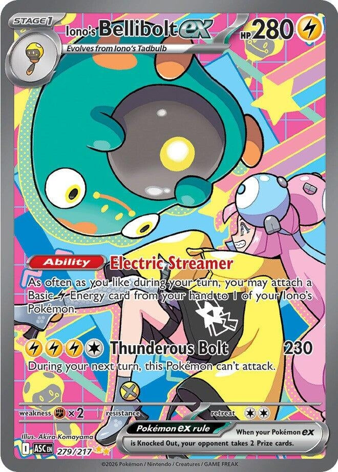 Image for Iono's Bellibolt ex (279/217) (ME: Ascended Heroes) - Pokemon