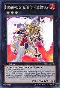 Image for Brotherhood of the Fire Fist - Lion Emperor (CBLZ-EN099) (CBLZ) - YuGiOh