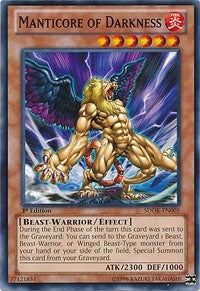 Image for Manticore of Darkness (SDOK-EN005) (SDOK) - YuGiOh