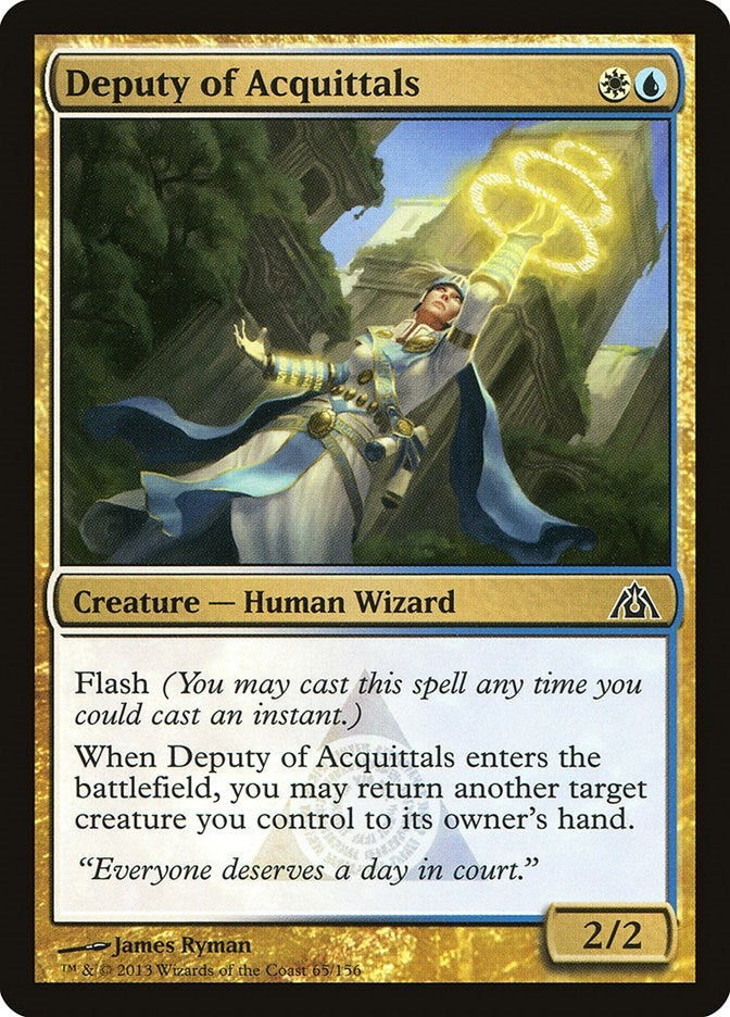 Image for Deputy of Acquittals (65) (Dragon's Maze) - Magic: The Gathering
