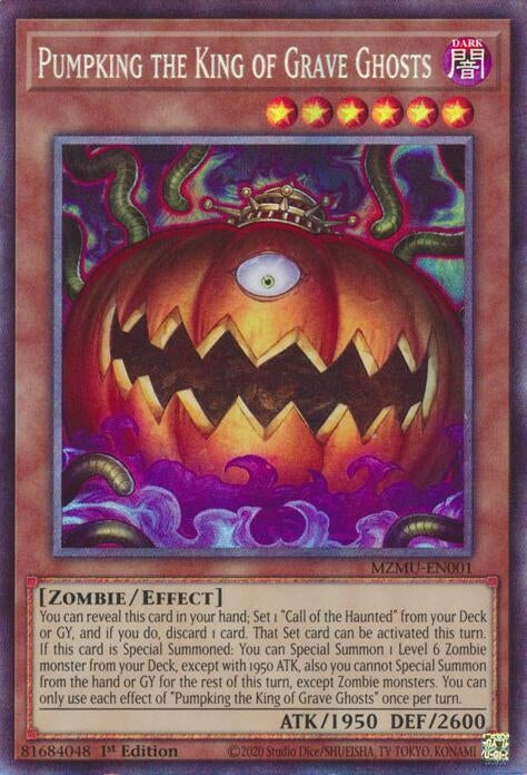 Image for Pumpking the King of Grave Ghosts (Collector's Rare) (MZMU-EN001) (Maze of Muertos) - YuGiOh