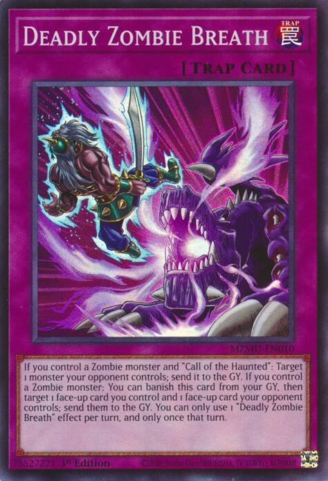 Image for Deadly Zombie Breath (MZMU-EN010) (Maze of Muertos) - YuGiOh