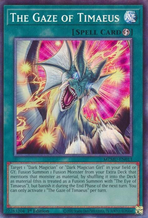 Image for The Gaze of Timaeus (Collector's Rare) (MZMU-EN013) (Maze of Muertos) - YuGiOh