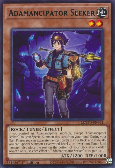 Adamancipator Seeker (MZMU-EN091) (Maze of Muertos)