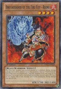 Image for Brotherhood of the Fire Fist - Rhino (LTGY-EN028) (LTGY) - YuGiOh