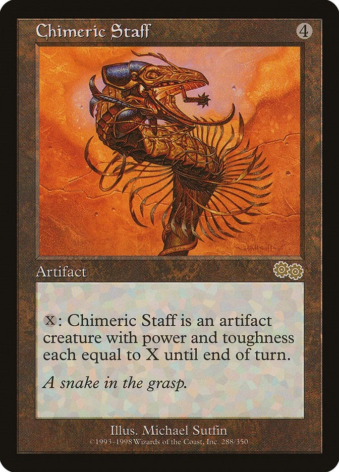 Image for Chimeric Staff (288) (Urza's Saga) - Magic: The Gathering