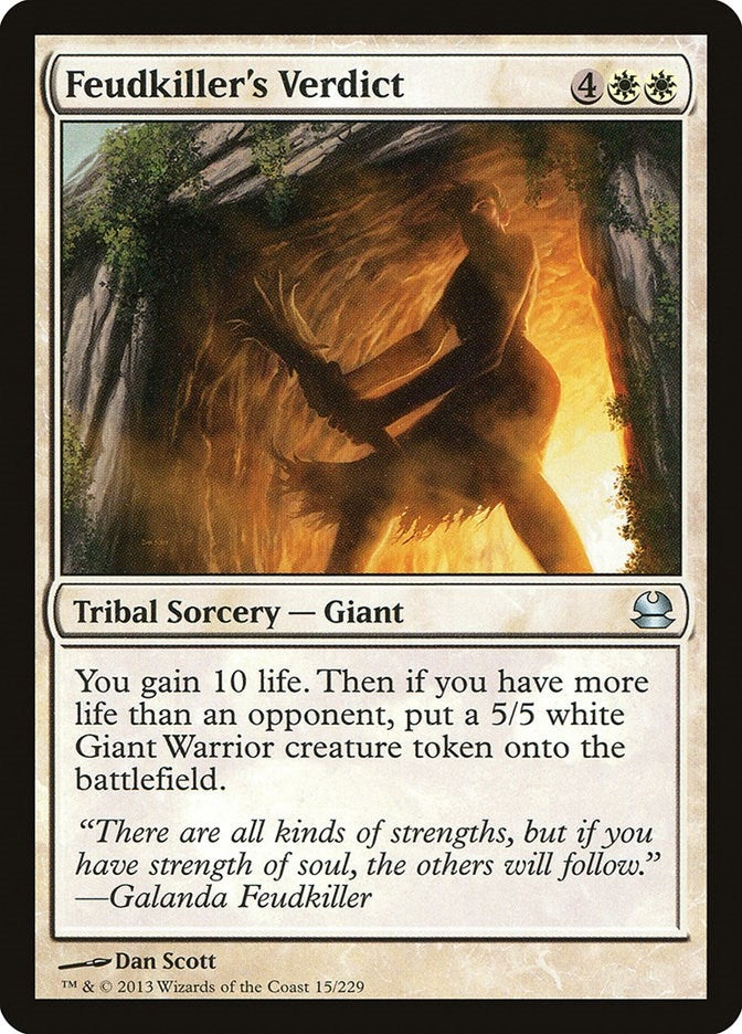 Image for Feudkiller's Verdict (15) (Modern Masters) - Magic: The Gathering