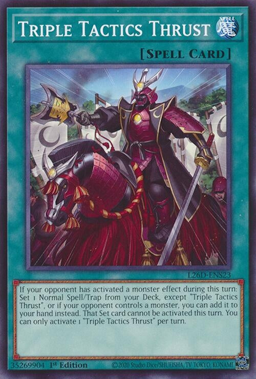 Triple Tactics Thrust (L26D-ENS23) (Legendary Modern Decks 2026)
