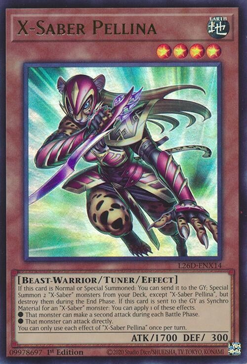 X-Saber Pellina (Ultra Rare) (L26D-ENX14) (Legendary Modern Decks 2026)