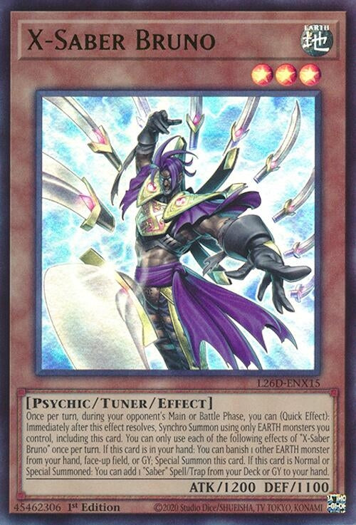 X-Saber Bruno (Ultra Rare) (L26D-ENX15) (Legendary Modern Decks 2026)