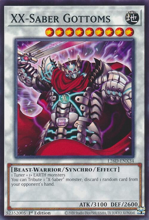 XX-Saber Gottoms (L26D-ENX34) (Legendary Modern Decks 2026)