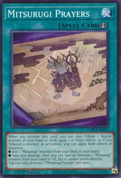 Mitsurugi Prayers (L26D-ENM14) (Legendary Modern Decks 2026)