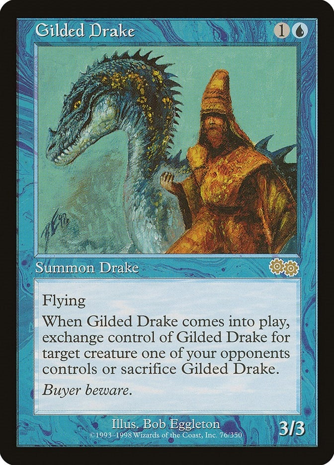 Image for Gilded Drake (76) (Urza's Saga) - Magic: The Gathering