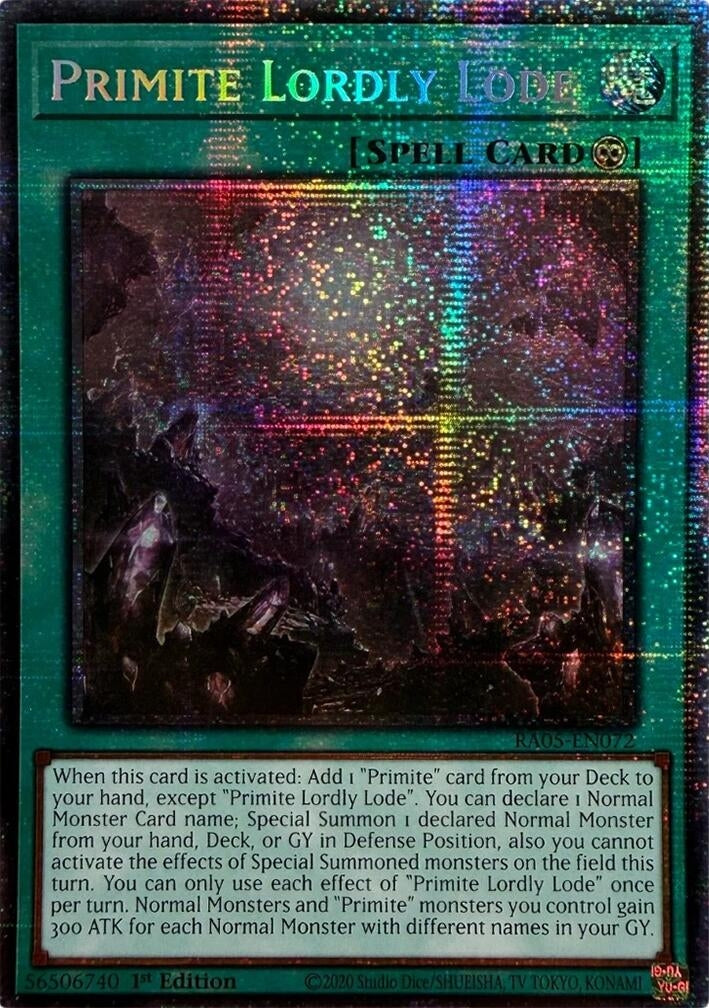 Image for Primite Lordly Lode (Starlight Rare) (RA05-EN072) (Rarity Collection 5) - YuGiOh