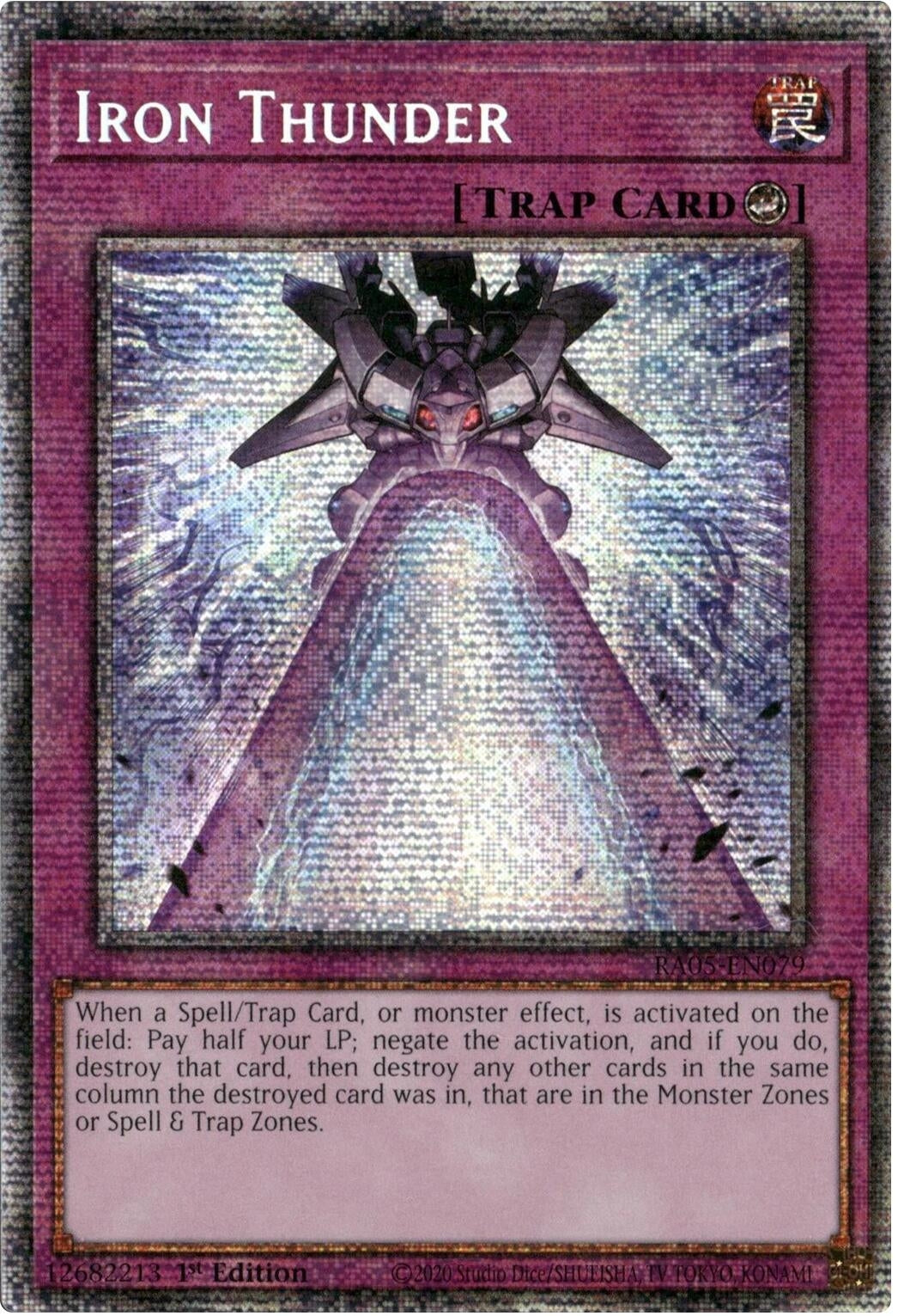 Iron Thunder (Starlight Rare) (RA05-EN079) (Rarity Collection 5)