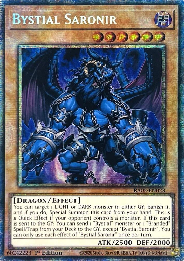 Image for Bystial Saronir (Starlight Rare) (RA05-EN023) (Rarity Collection 5) - YuGiOh