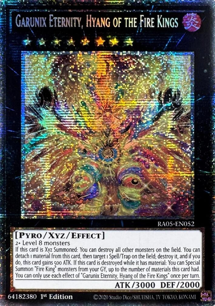 Garunix Eternity, Hyang of the Fire Kings (Starlight Rare) (RA05-EN052) (Rarity Collection 5)