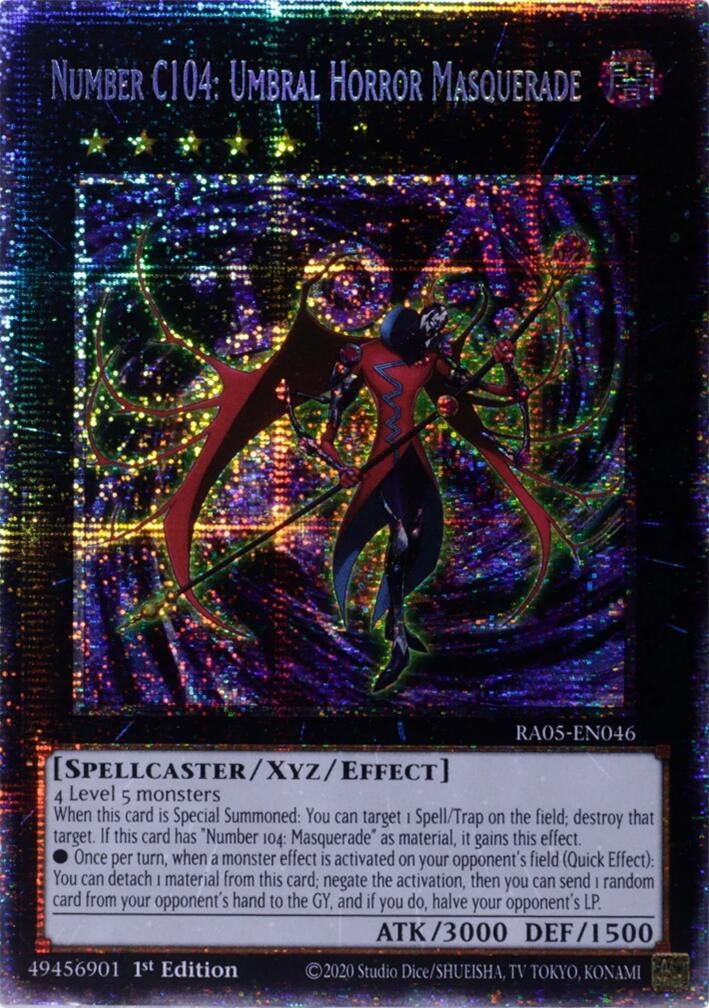 Image for Number C104: Umbral Horror Masquerade (Starlight Rare) (RA05-EN046) (Rarity Collection 5) - YuGiOh