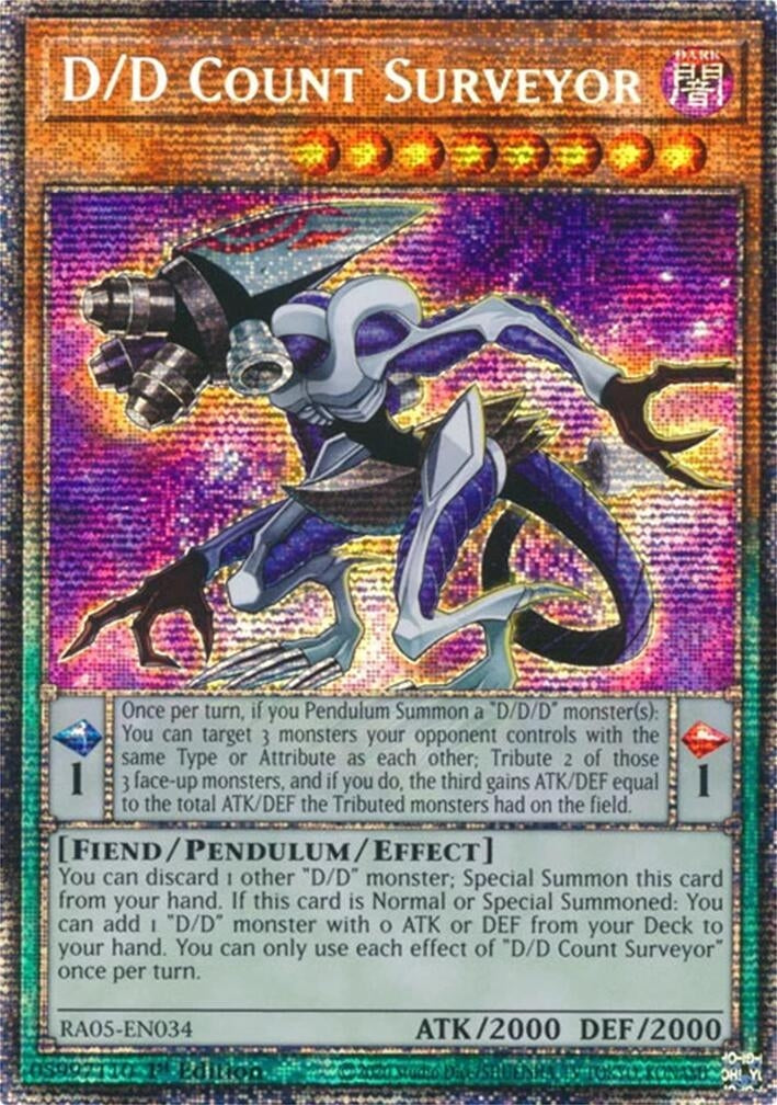 D/D Count Surveyor (Starlight Rare) (RA05-EN034) (Rarity Collection 5)