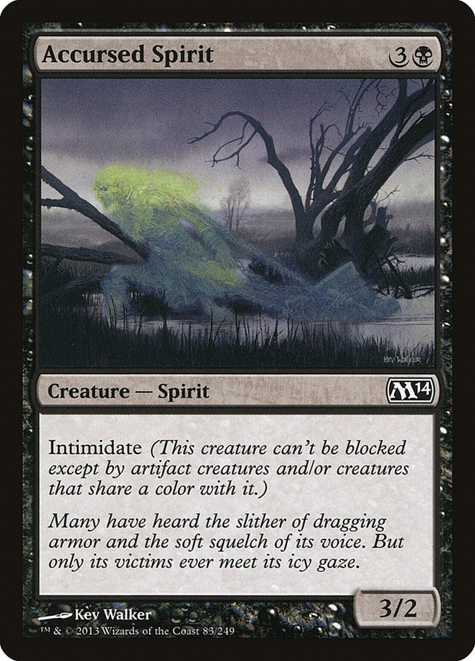 Image for Accursed Spirit (83) (Magic 2014 (M14)) - Magic: The Gathering