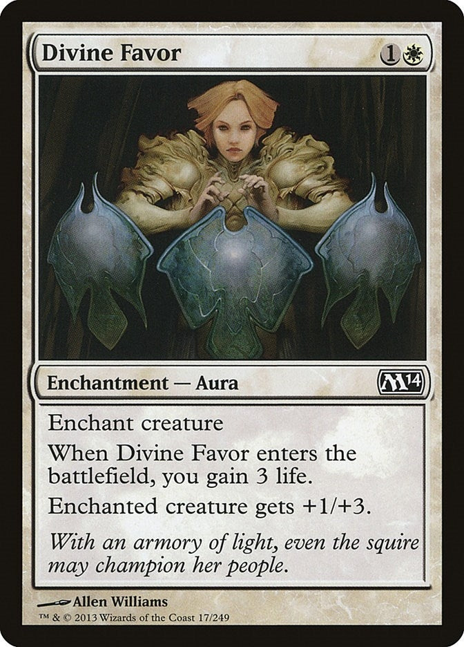 Image for Divine Favor (17) (Magic 2014 (M14)) - Magic: The Gathering