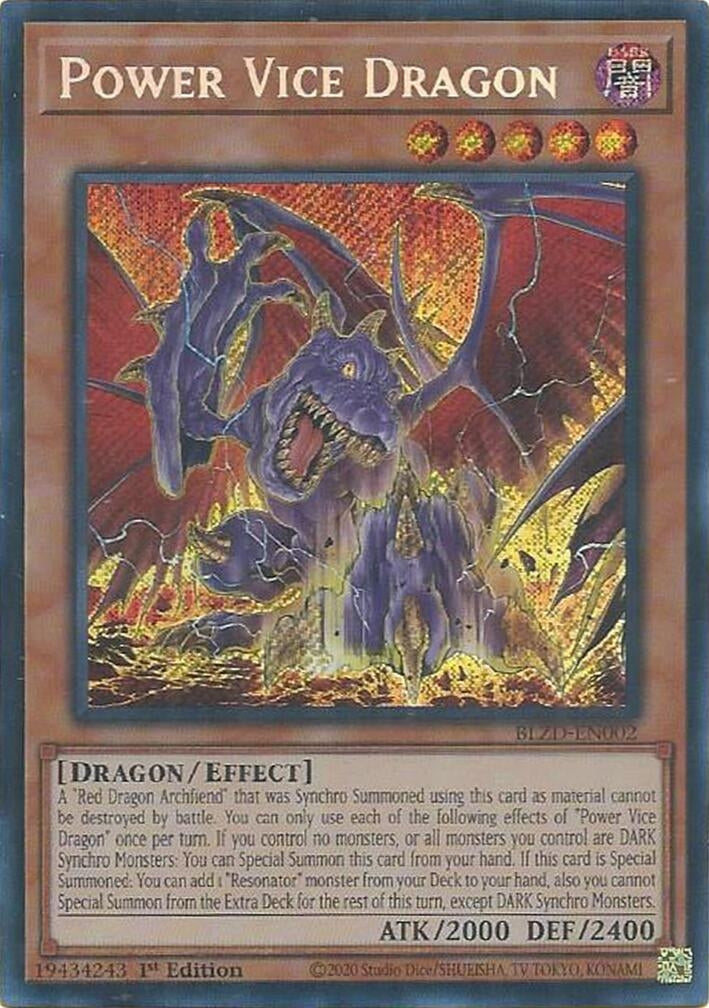 Power Vice Dragon (BLZD-EN002) (Blazing Dominion)