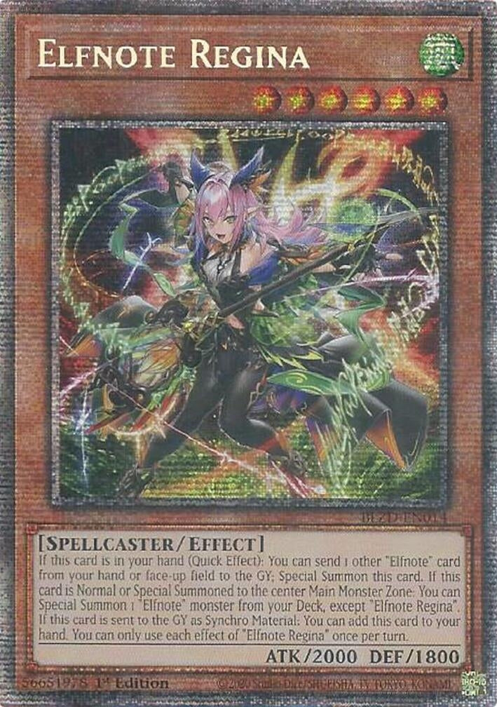 Elfnote Regina (Starlight Rare) (BLZD-EN014) (Blazing Dominion)
