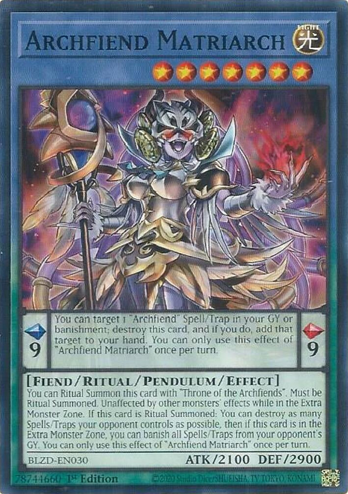 Archfiend Matriarch (BLZD-EN030) (Blazing Dominion)