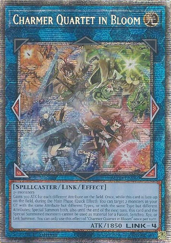 Charmer Quartet in Bloom (Starlight Rare) (BLZD-EN050) (Blazing Dominion)