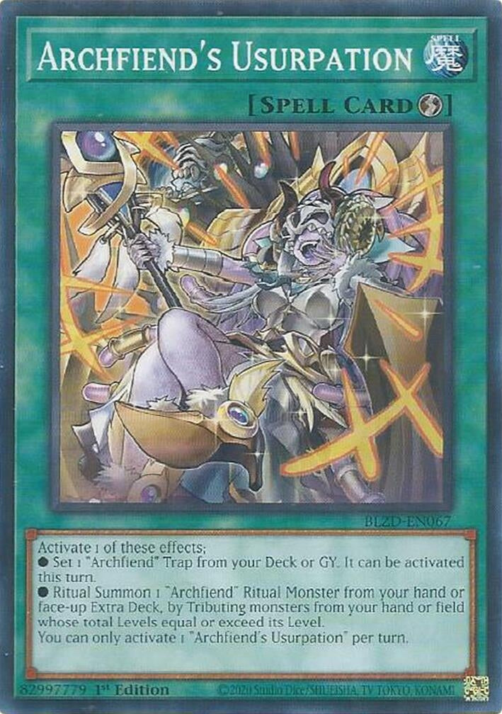 Archfiend's Usurpation (BLZD-EN067) (Blazing Dominion)