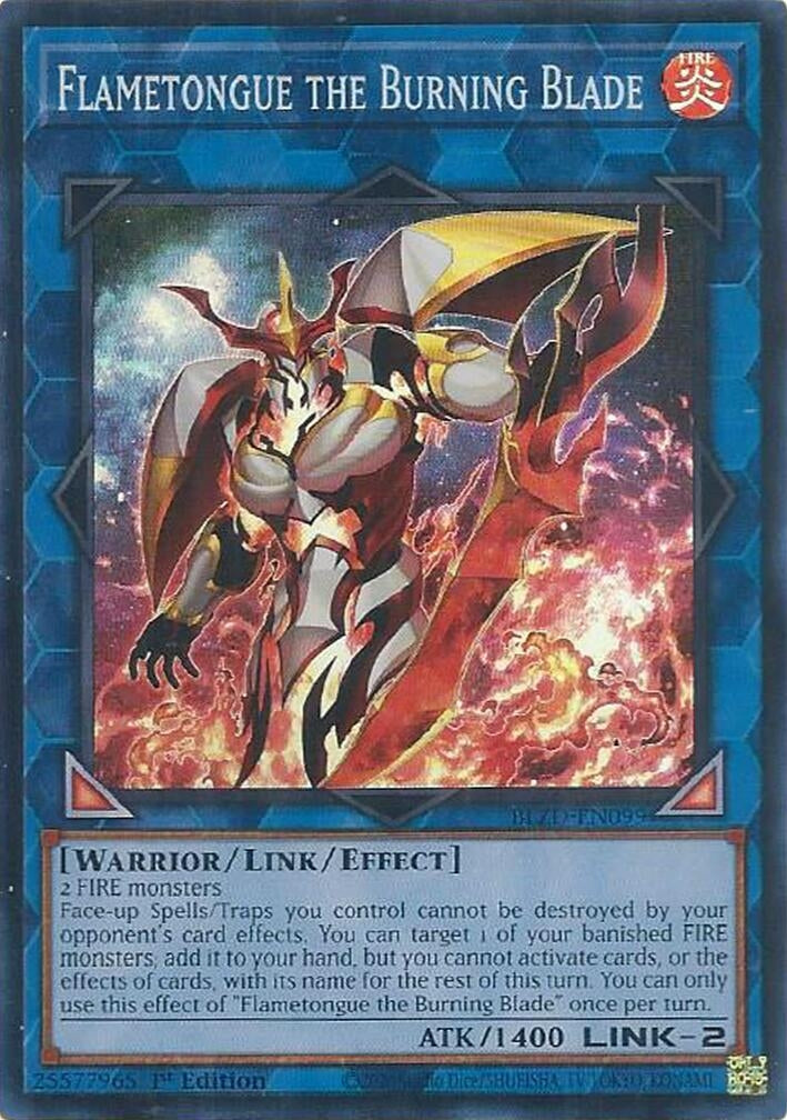 Flametongue the Burning Blade (BLZD-EN099) (Blazing Dominion)
