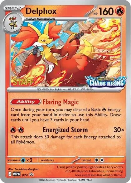 Delphox - 074 [Staff] (074) (ME: Mega Evolution Promo)
