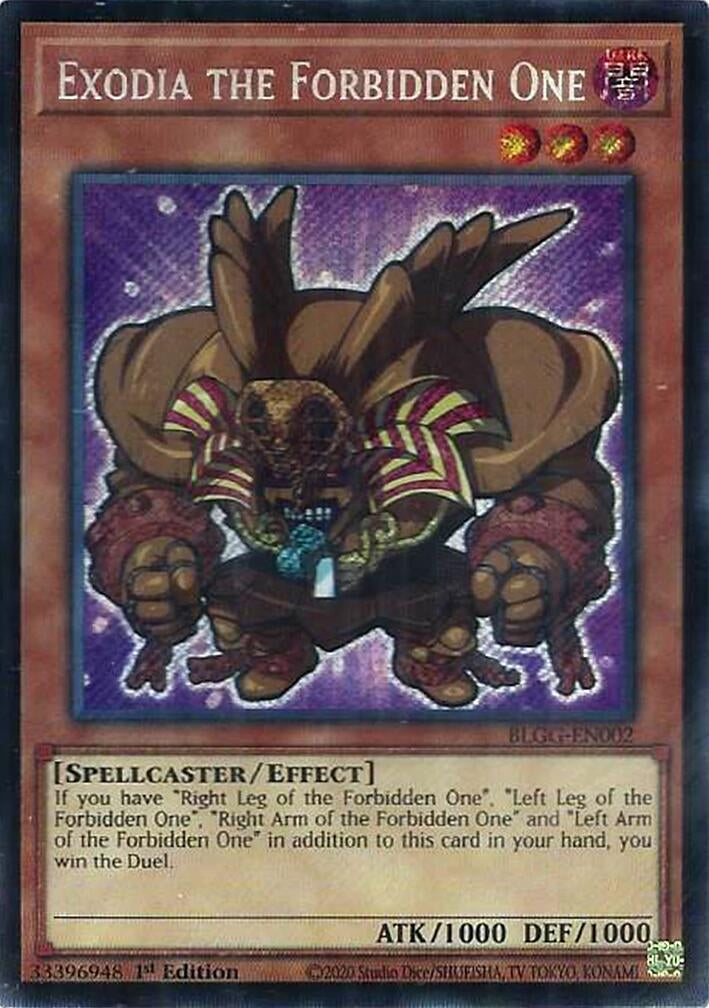 Exodia the Forbidden One (BLGG-EN002) (Battles of Legend: Glorious Gallery)