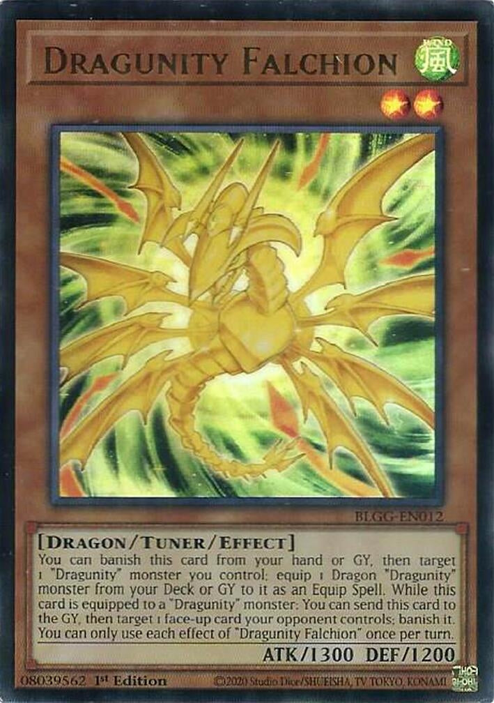 Dragunity Falchion (BLGG-EN012) (Battles of Legend: Glorious Gallery)