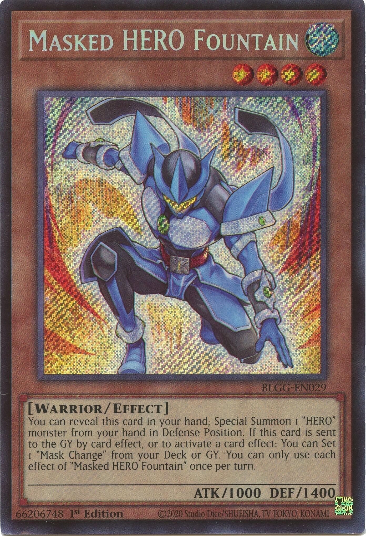 Masked HERO Fountain (BLGG-EN029) (Battles of Legend: Glorious Gallery)