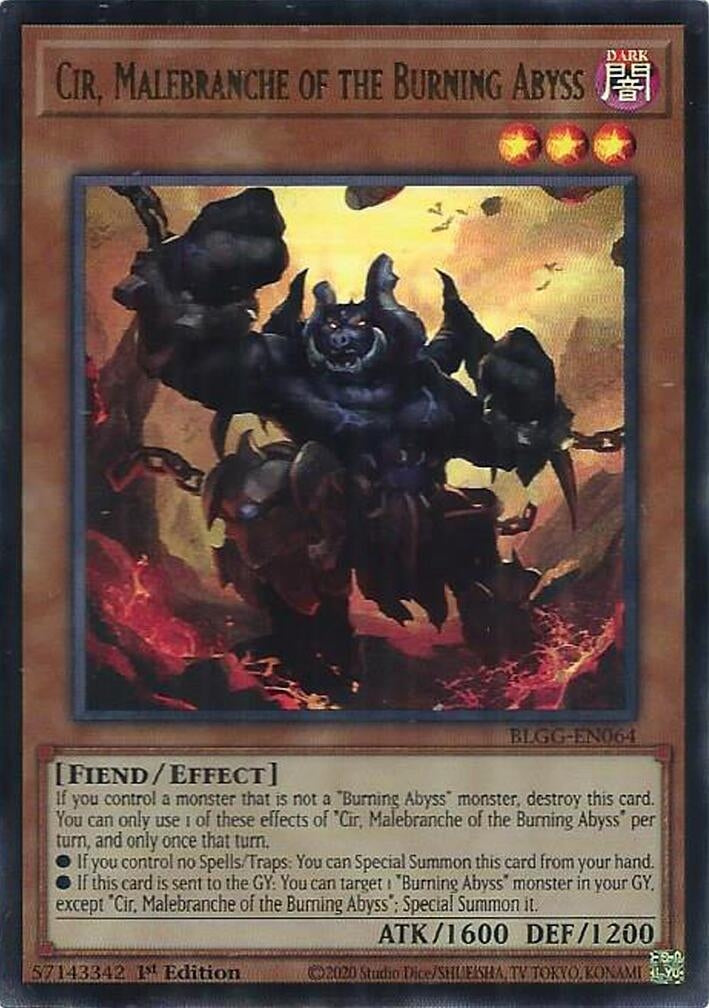 Cir, Malebranche of the Burning Abyss (BLGG-EN064) (Battles of Legend: Glorious Gallery)